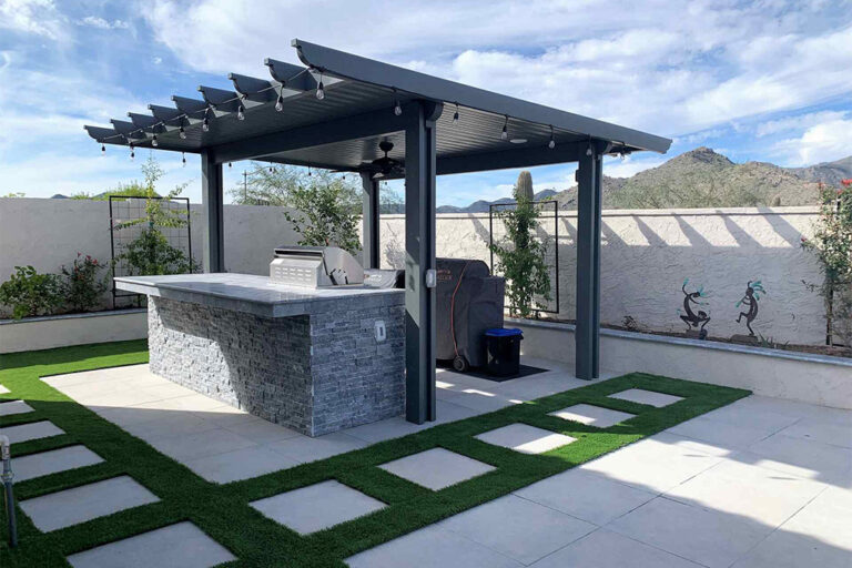 Travertine and Porcelain Tile project in Phoenix, AZ